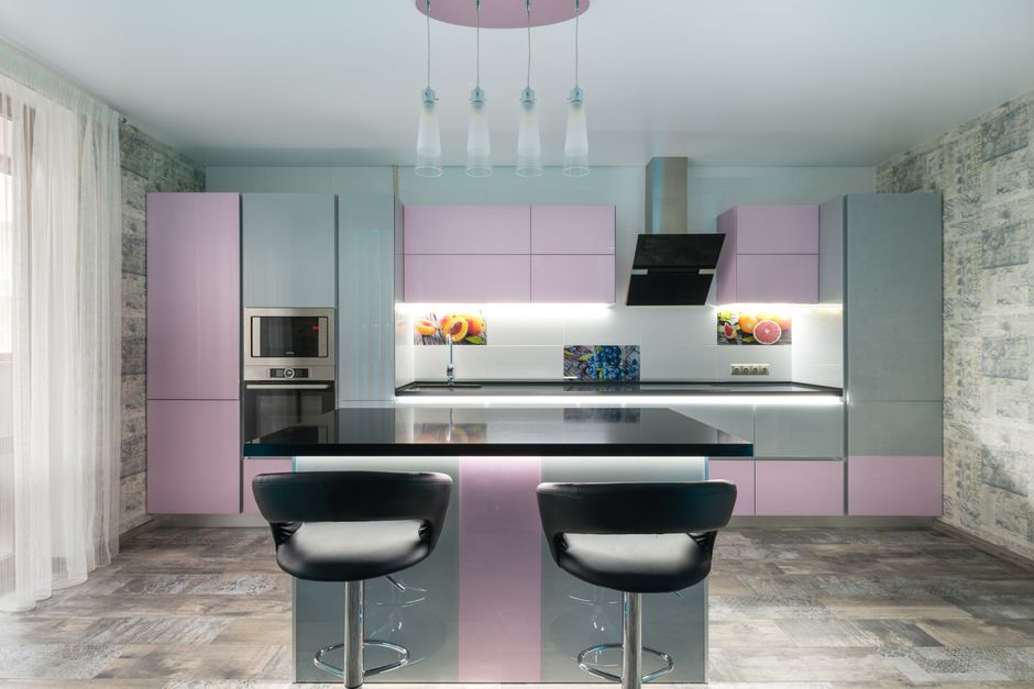 Installing custom kitchen cabinets